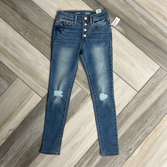 NWT Old Navy Rockstar Skinny Jeans Size 10 - Picture 2 of 6